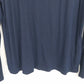 Premise Navy Long Sleeve Top Gold-Tone Stud Shoulder Women's L Vietnam