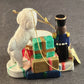The Danbury Mint Christmas Ornament Drummer & Bichon Frise Dog 2008 Vintage