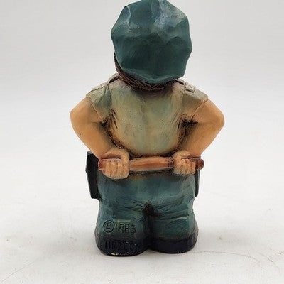 Orzeck Policeman Figurine 7” Tall All American Ware MA Hand Painted Vintage 1983