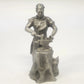 Hudson Baston 1972 Colonial Blacksmith Pewter Figurine Anvil Hammer 3" Vintage