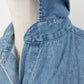 Very Important Pieces Women Denim Embroidered Whimsical Shirt Short Sleeve Large