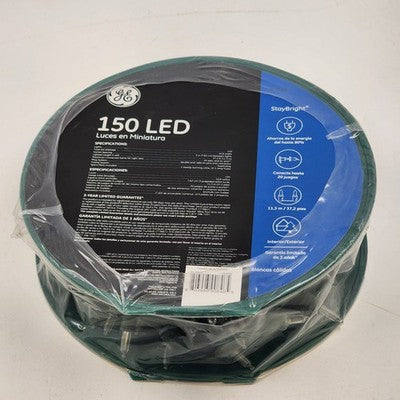 GE Stay Bright 150 LED Christmas String Light Warm White 37.2' Length per Set