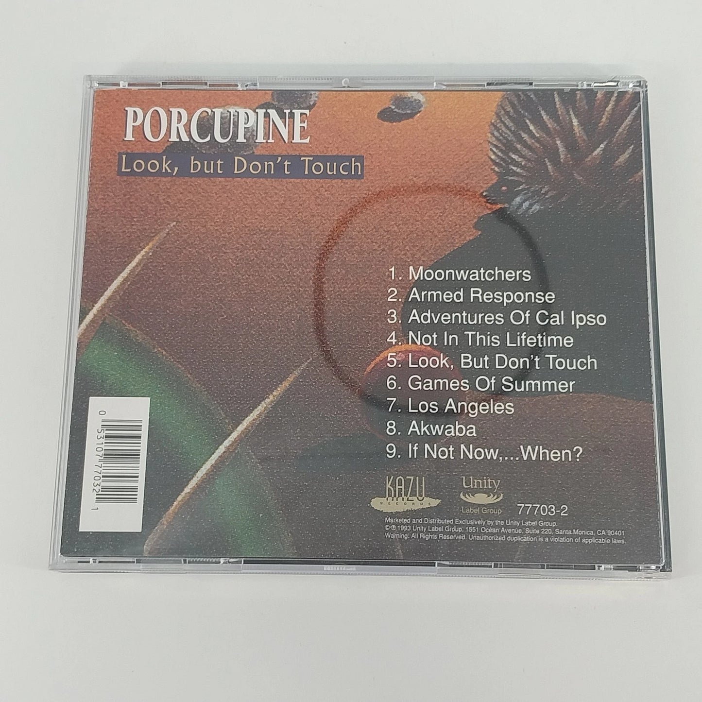 Porcupine Look But Don't Touch CD 1993 New Age Ambient Electronic Instrumental