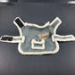 PetRageous Designs Dog Coat XS Faux Fur Lined 7"- 9" Length Hook & Loop Closure
