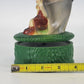 Boy Girl Umbrella Figurine Music Box Rotates Hummel-Style LARA'S THEME Vintage