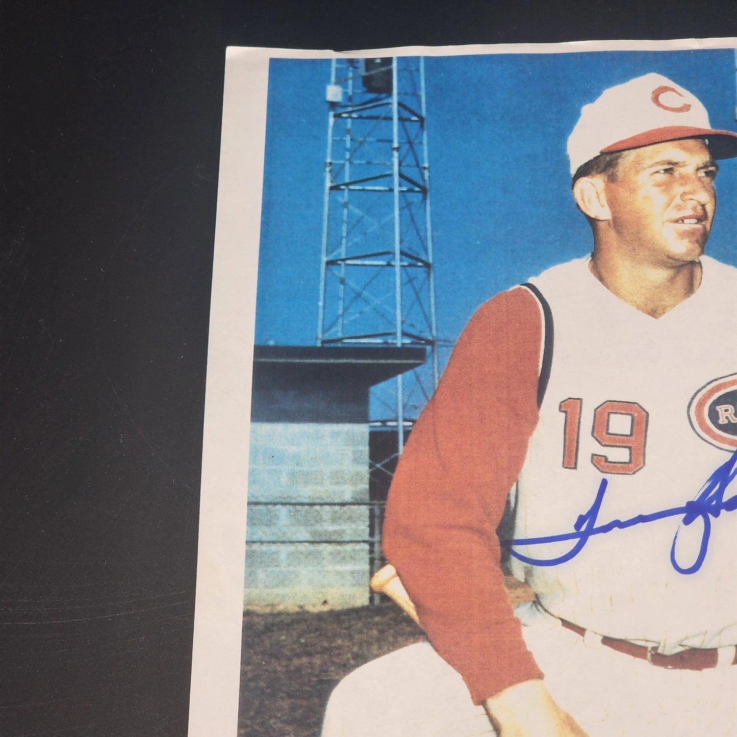 Tommy Helms Autographed Photo 8.5x11 Cincinnati Reds MLB
