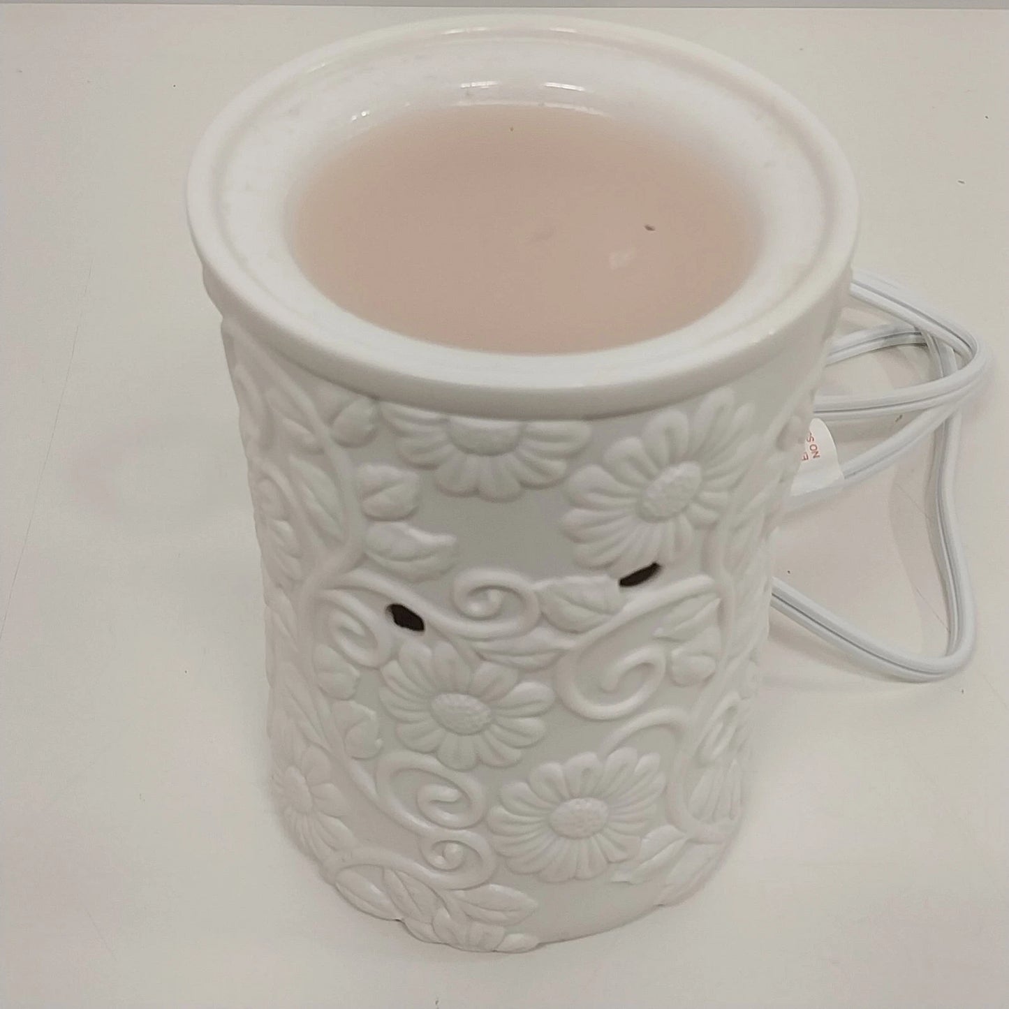 Scentsy Flower Vine Deluxe Electric Wax Warmer White Floral 1100-26978 Box China