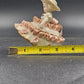 Lefton Bloomer Girl Figurine 4" Curtsy Dress Roses Gold Trim Signed Geo Z K1412
