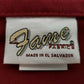 Fame Fabrics F2 Burgundy Promo Bib Apron 2 Pocket Durable