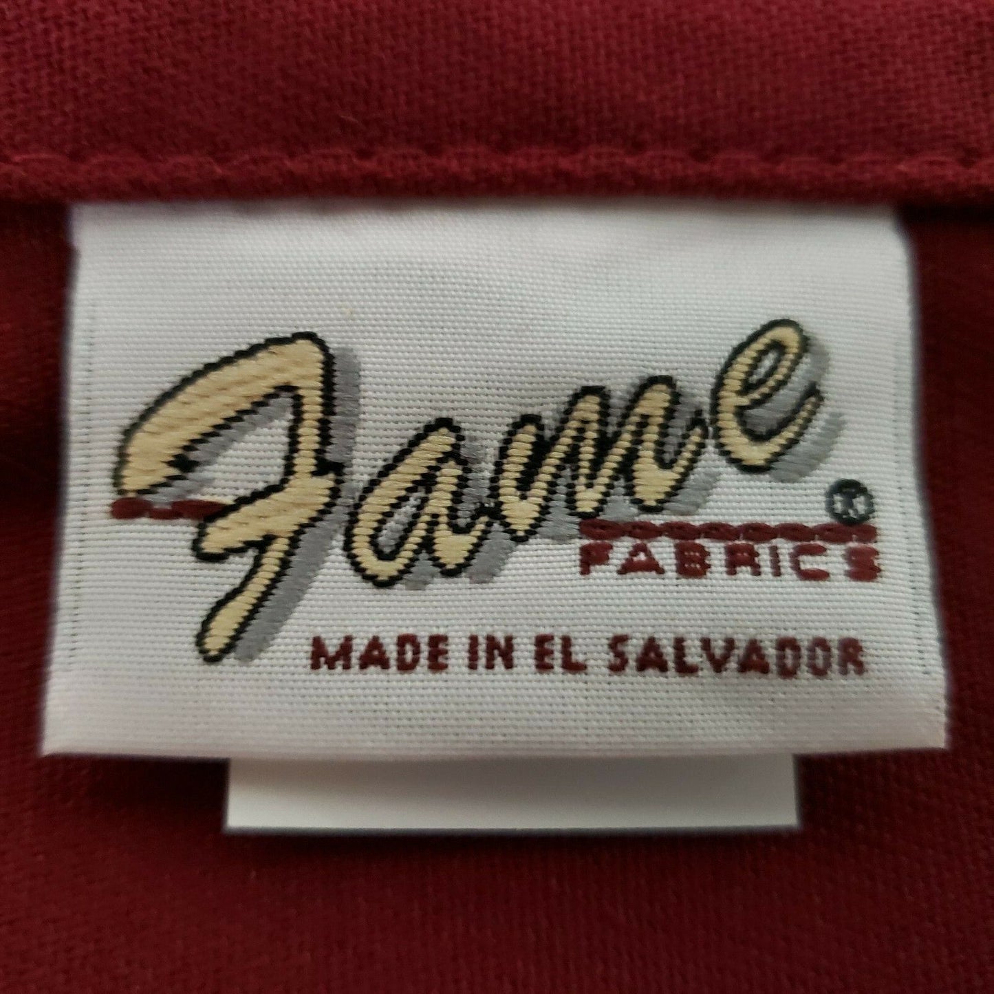 Fame Fabrics F2 Burgundy Promo Bib Apron 2 Pocket Durable