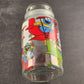 Sesame Street Cannister Characters Flying Airplanes Glass Container Lid Vintage