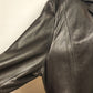 Eddie Bauer Lambskin Black Leather Coat Size XXL Polyester Lining Vintage