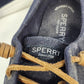 Sperry Crest Vibe Top Sider Navy Blue Canvas Sneakers Women's 7.5 Memory Foam