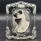 Mikasa Princess Picture Frame Lead Crystal Frosted Oval SA751/829 Germany 10”