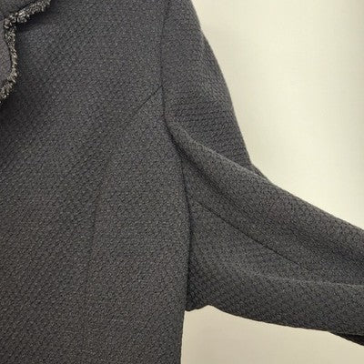 Laura Ashley Women’s XL Black Blazer Jacket Textured Sequins Trim Career Coat