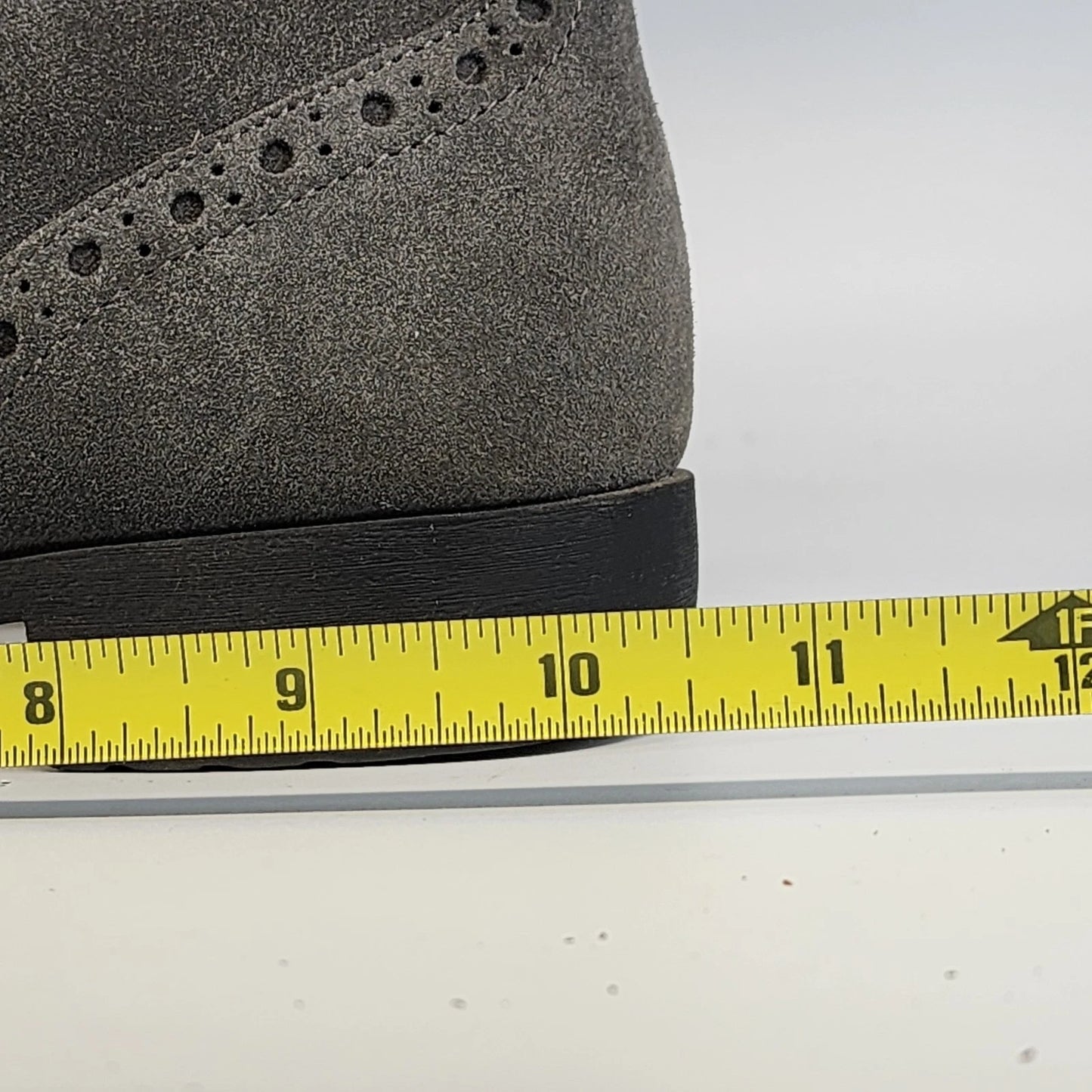 Ruff Hewn Granada Suede Ankle Boots Womens Size 9 Gray