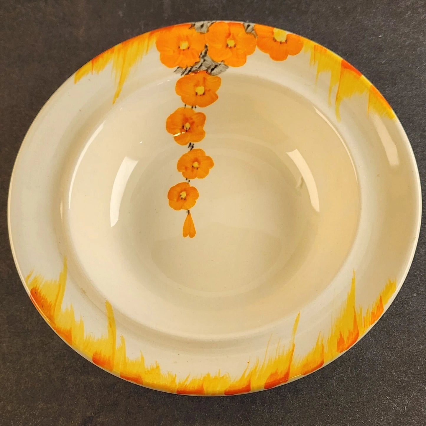 Swinnertons Ironware Pottery Cream Bowl Set 5 Pc England 1930s Vintage