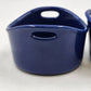 2 Rachael Ray Baking Ramekins Dish Double Handle Cobalt Blue 10 oz Stoneware