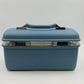 Samsonite Travel Makeup Train Case Blue Royal Traveller Montbello II Mirror Key