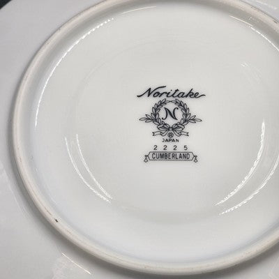 5pc Noritake Cumberland 2225 Japan Place Setting White Floral