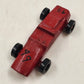 Pinewood Derby Car No 49 Red Handmade Wood Racer Vehicle w/ Winner Ribbon 1975