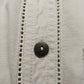 Liz Claiborne Chic Beige Cotton Button Front Shirt Dress with Belt Pockets Sz 4