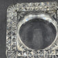 Crystal D'Argues French Candle Holder Faceted Square 4" Marked France EUC