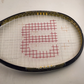 Wilson Tennis Racket Fusion XL Black Red Stop Shock Sleeves L3 4-3/8 Black Grip