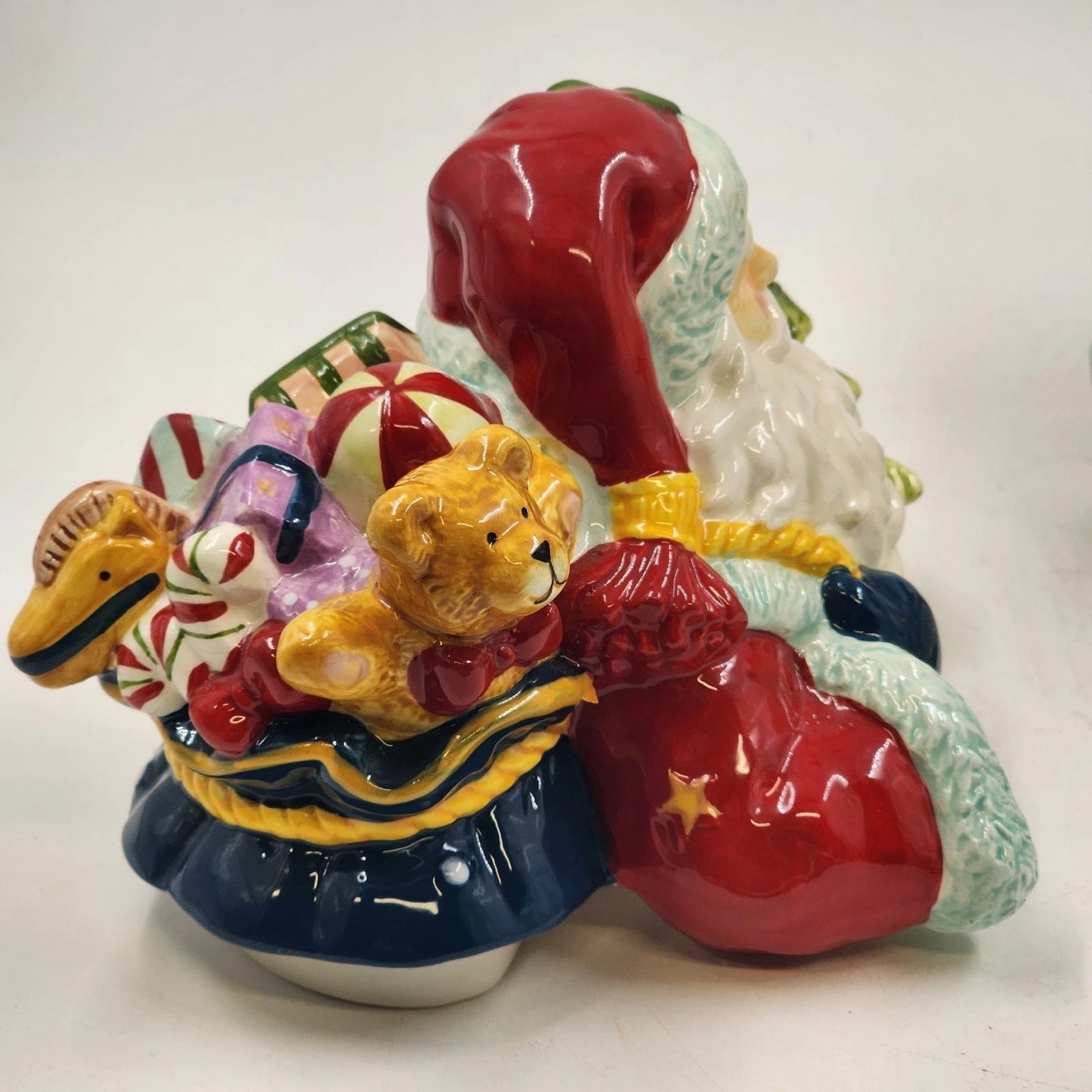 Christmas Santa Cookie Jar 12.5" Tall JC Penney Home Collectors Decor Edition