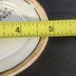 Porcelain Oval Serving Dish 5" Hand Painted Floral Orange Black Trim Japan