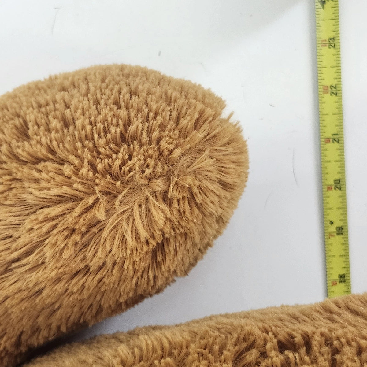 Toys R Us Jumbo Teddy Bear 43" Golden Brown Plush Green Satin Bow 2015 Polyester