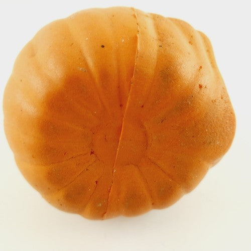 Russ Halloween Pumpkin Crazy Face Squishy Rubber 2.5" Jack O Lantern Vintage 80s