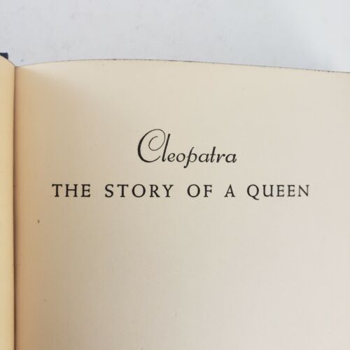 Cleopatra Story of a Queen 1939 Emil Ludwig Vintage Novel
