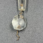 2 Icicle Spear Crystal Faceted Glass Prisms 3.4" w Octagon Accent Wire Connector