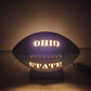 Ohio State Ceramic Football Lamp Nightlight Tested Works Vtg Fun Decor Design