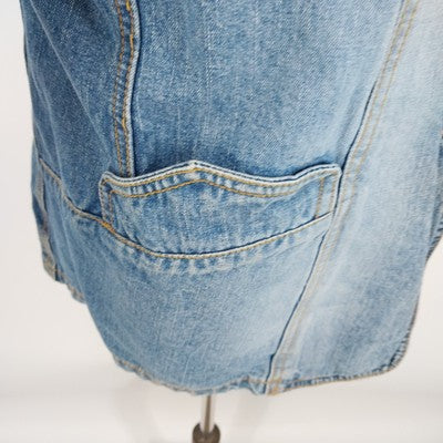 Mossimo Blue Denim Jeans Jacket XXL Long Sleeve 100% Cotton Made in Hong Kong