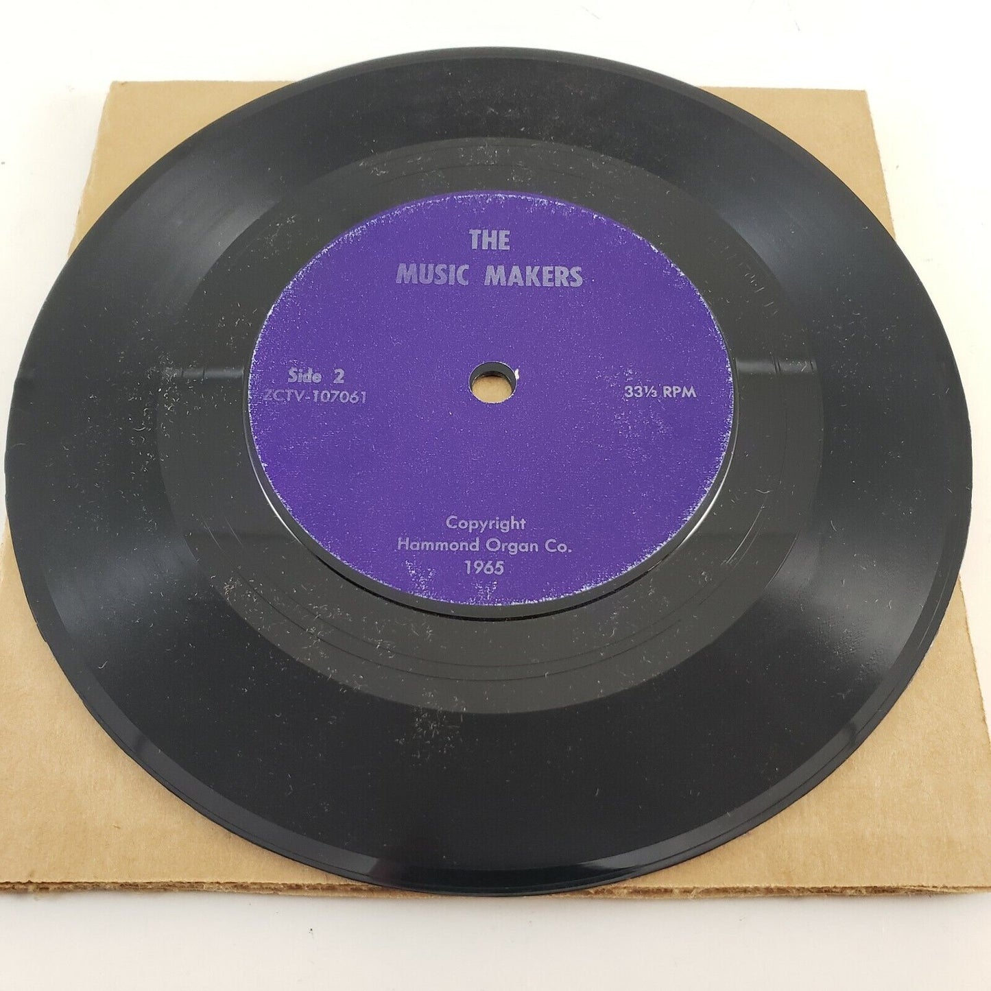 The Music Makers by Hammond Organ Co Promotional 33 RPM Styrene 1965 Promotional