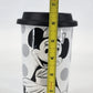 Disney Minnie Mouse Travel Tumbler Ceramic 16 oz Black & White with Silicone Lid