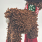 Plush Stuffed Animal Standing Moose Piercing Bling & Chain 14" Christmas Decor