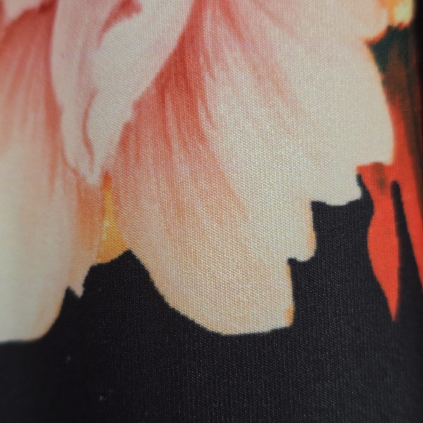 LILY by Firmiana Fashion Red Pink Floral Black Leggings XS 95 % Polyester China