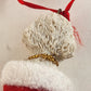 The Danbury Mint Bichon Frise Dog in Red Christmas Stocking Ornament Vintage