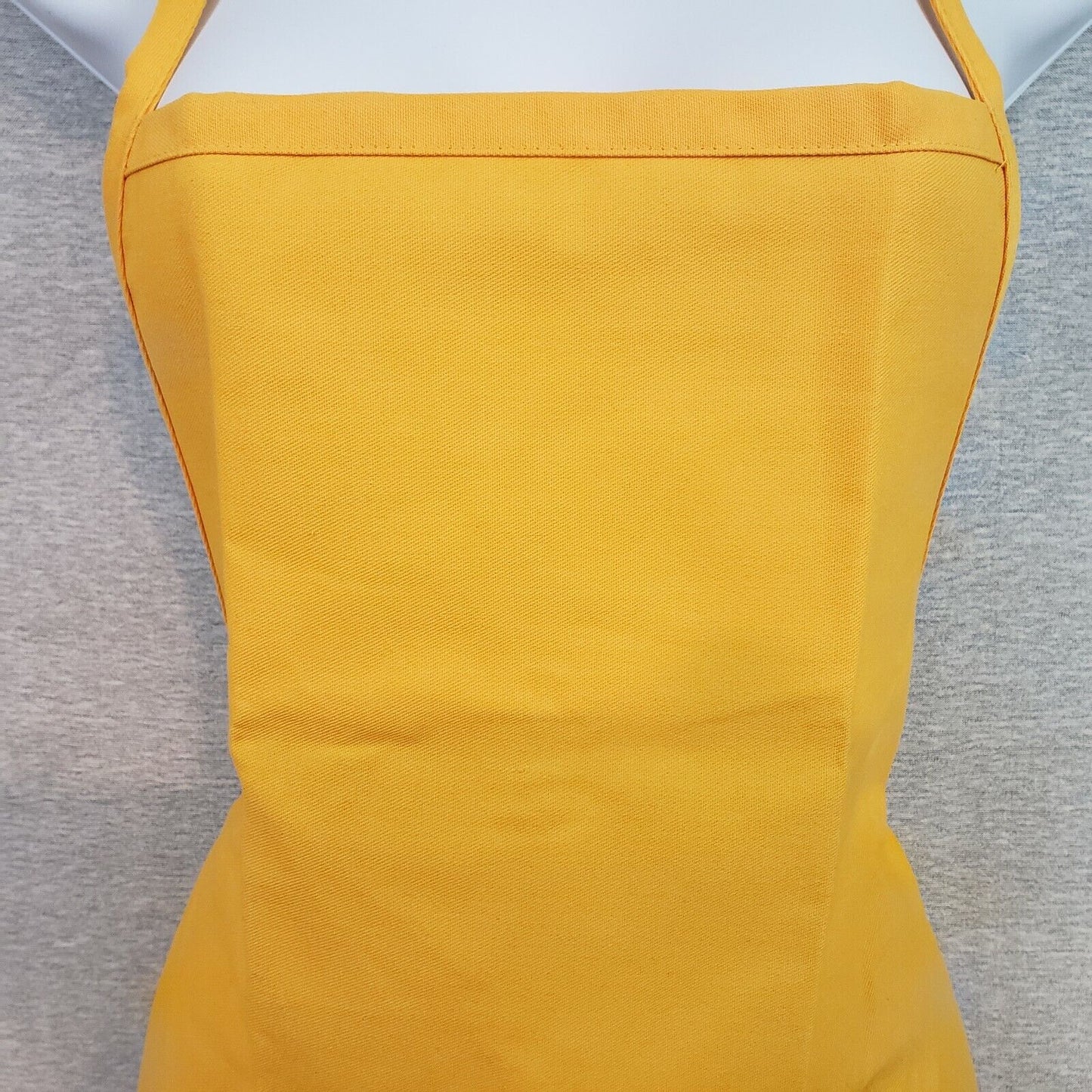 Fame Fabrics F2 Yellow Bib Apron 2 Pocket 21x18 Poly Cotton