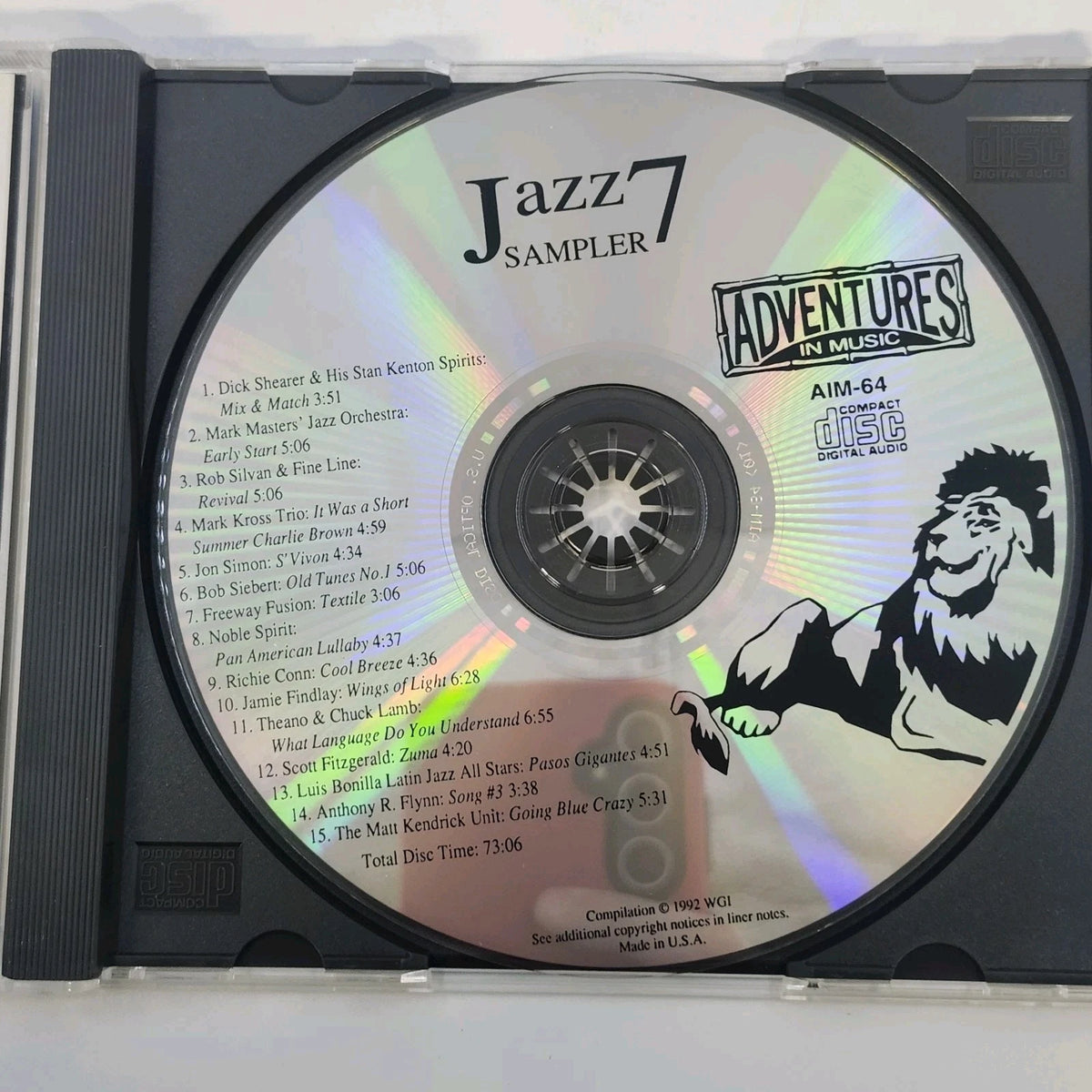 Adventures in Music 7 CD Lot AIM-62-68 Rock Jazz Country New Age Sampler 1992