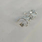 Napier Silver Tone Clip On Screw Back Earrings Swirl Half Hoop Polished Vintage