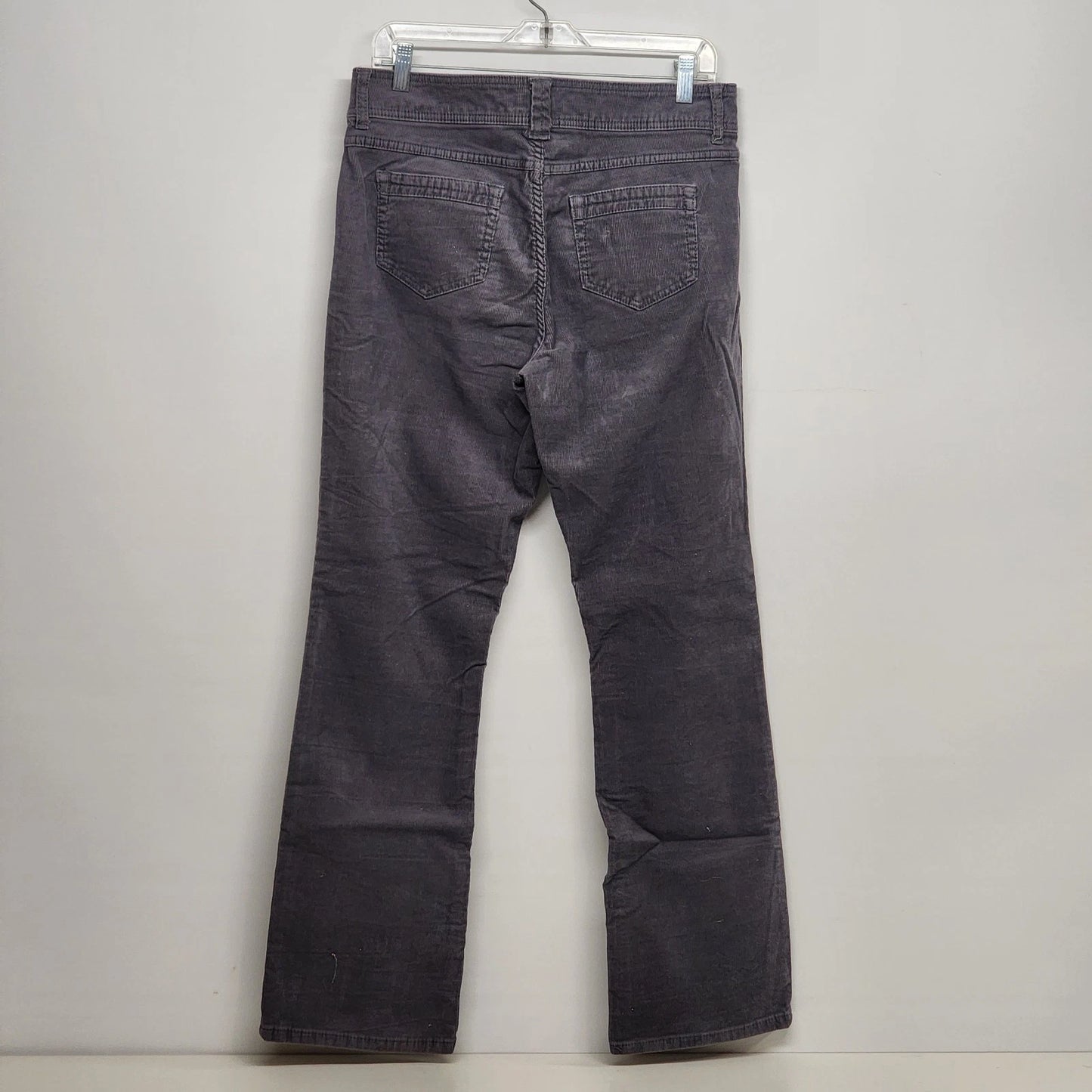 Relativity Grey Corduroy Bootcut Flare Pants Women Soft Stretch