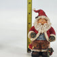 Vintage Don Mechanic Resin Santa Figurines Set Birdhouse Tree