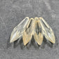 4 Rock Icicle Spear Crystal Glass Drop Chandelier Prisms 2.95" w Wire Connectors