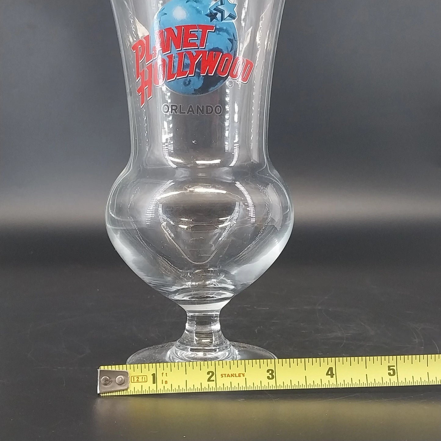 Planet Hollywood Orlando Hurricane Glass 16 Oz Souvenir Cocktail Glass