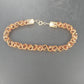 Amber Brown Faceted Bead Sequin Necklace Twisted Multi Strand Statement Vintage