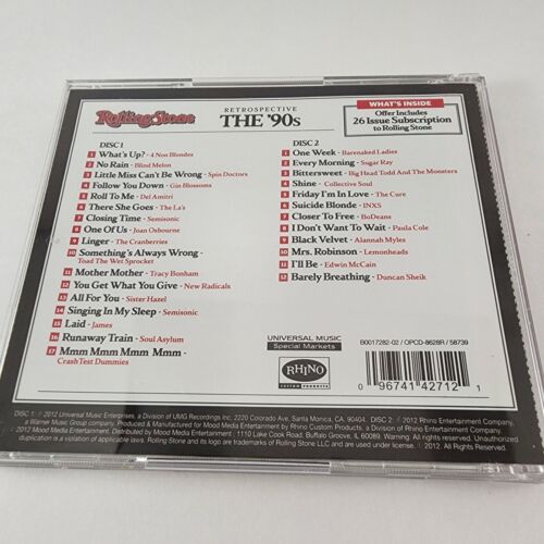 Rolling Stone Retrospective 90s 2 CD Set 2012